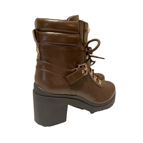 NEW Guess Canally Brown platform combat boots women size‎ 10 - Picture 3 of 11